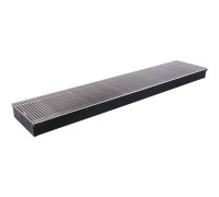 Конвектор внутрипольный STOUT SCN 80x300x1400 мм с роликовой решёткой SCN-1100-0830140