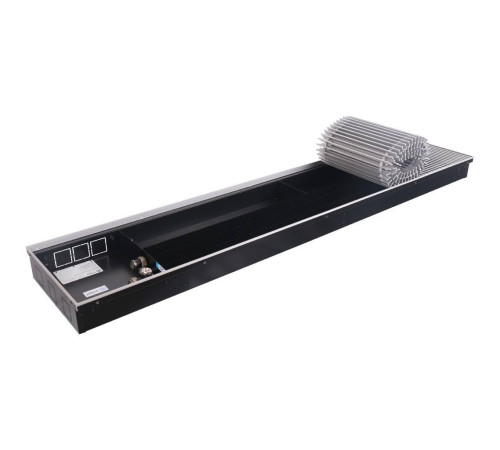 Конвектор внутрипольный STOUT SCN 80x300x1400 мм с роликовой решёткой SCN-1100-0830140