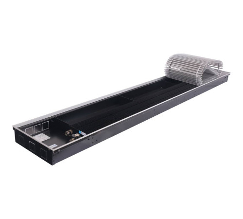 Конвектор внутрипольный STOUT SCN 80x300x1800 мм с роликовой решёткой SCN-1100-0830180