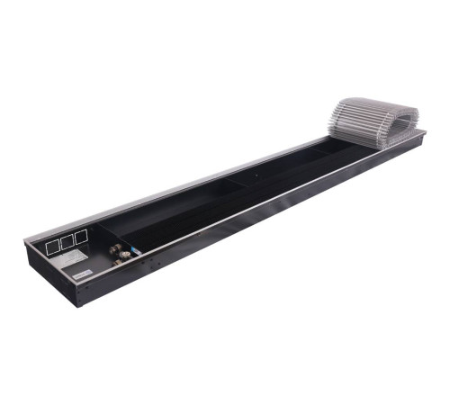 Конвектор внутрипольный STOUT SCN 80x300x2000 мм с роликовой решёткой SCN-1100-0830200