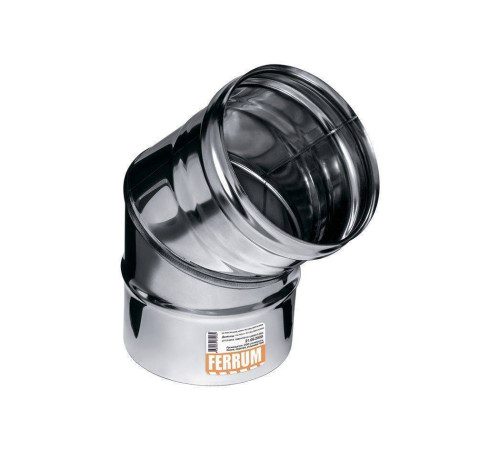 Колено дымохода Ferrum 135° AISI 430 0.8 мм Ф200 мм Аf2324