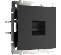Розетка Ethernet RJ-45 (черный матовый) W1181008