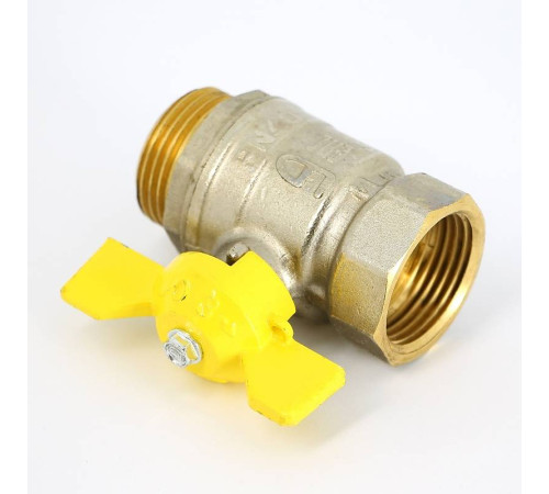 Кран шаровой для газа LD Pride 1 НВ полнопроходной бабочка 47.352.25