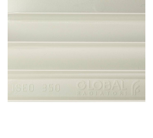 Радиатор алюминиевый Global ISEO 350 14 секций боковое подключение RAL 9010 IS035014