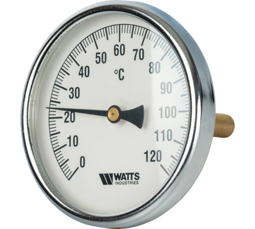 Термометр биметаллический Watts F+R801 с погружной гильзой 100 мм 10006076