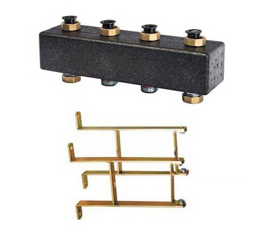 Коллектор настенный Meibes на 2-3 контура с кронштейнами M66301.21RU