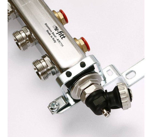 Коллекторная группа из нержавеющей стали Uni-Fitt 315S с регулировочными и термостатическими вентилями 1 x 3/4 EK 8 выходов 451I4308