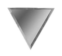 Плитка зеркальная ДСТ Полуромб внутренний серебро 200х170 мм РЗС1-01(вн)