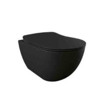 Унитаз подвесной безободковый Laparet Free черный матовый чаша без сиденья FE322-11SM00E-0000