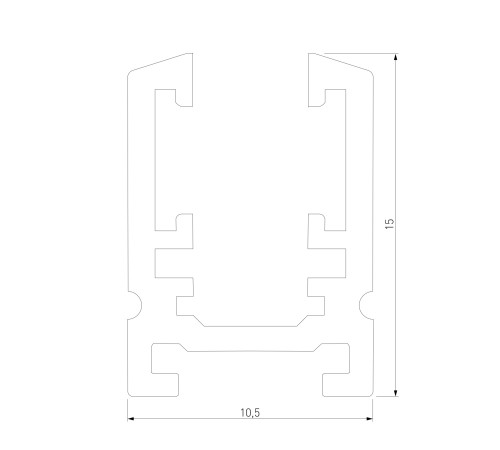 Шинопровод накладной 2 м Mini Magnetic 85171/00