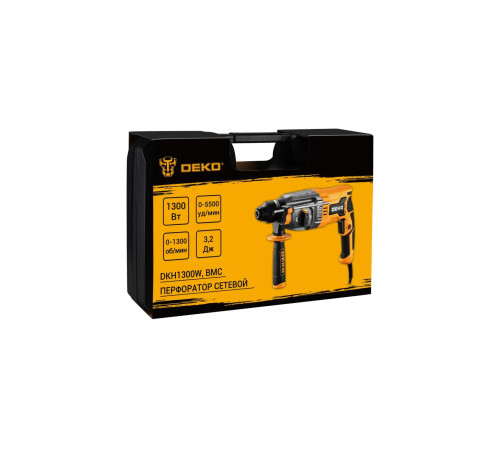 Перфоратор DEKO DKH1300W 1300 Вт SDS-plus в кейсе DKH1300W
