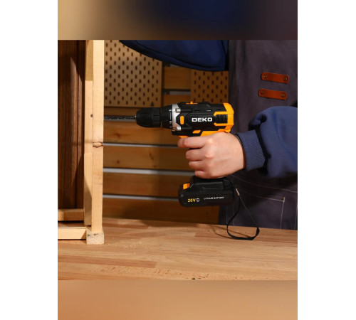 Дрель-шуруповерт аккумуляторная DEKO Banger 20V ONE+ 1x2.0 Ач 083-1116