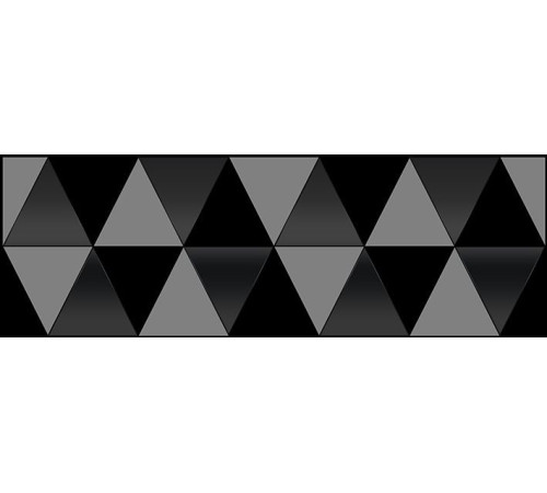 Декор Laparet Sigma Perla чёрный 20х60 см 17-03-04-463-0