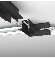 Slim Magnetic Коннектор угловой для встраиваемого шинопровода под ГКЛ 9,5мм черный 85214/00 85214/00