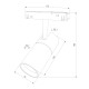 Slim Magnetic R03 Трековый светильник 20W 4200K черный 85013/01 85013/01