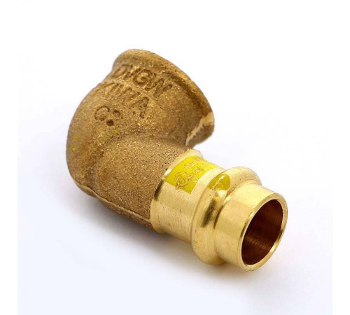 Угольник пресс-ВР Viega Profipress G 15х1/2 бронза 345822