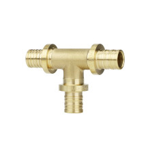 Тройник аксиальный равносторонний Varmega Slide-fit 25 мм латунь VM50413