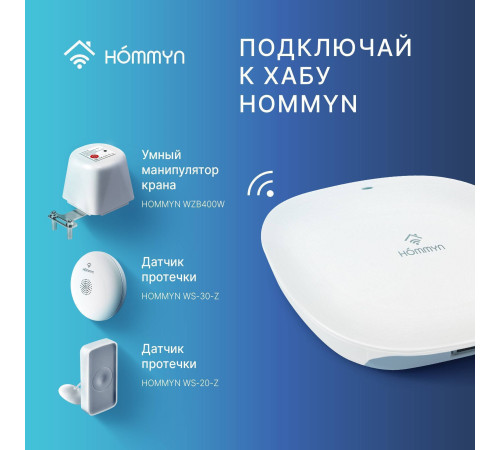 Манипулятор шарового крана HOMMYN WZB400W электрический WZB400W