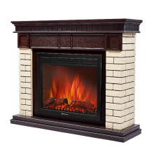 Каминокомплект Electrolux Bricks 30 камень бежевый шпон темный дуб с очагом EFP/P-3020LS N 1748160