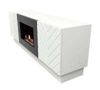 Тумба с биокамином Firelight BFP/P-1400V белая 1595746