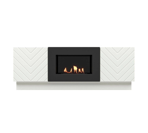 Тумба с биокамином Firelight BFP/P-1400V белая 1595746