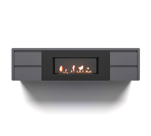 Тумба с биокамином Firelight BFP/P-1700 lux графит 1616366