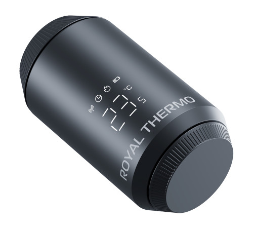 Термостат радиаторный электронный Royal Thermo Smart Heat 2.0 черный НС-1735445