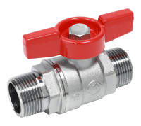 Кран шаровой Giacomini R253 1 1/4 НР-НР бабочка R253X006