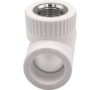 Тройник комбинированный THERMOLIGHT PP-R 25х1/2х25 мм ВР белый НС-1620586
