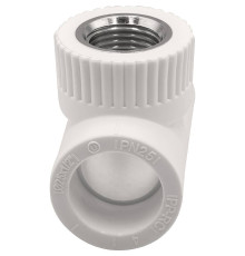 Тройник комбинированный THERMOLIGHT PP-R 25х1/2х25 мм ВР белый НС-1620586