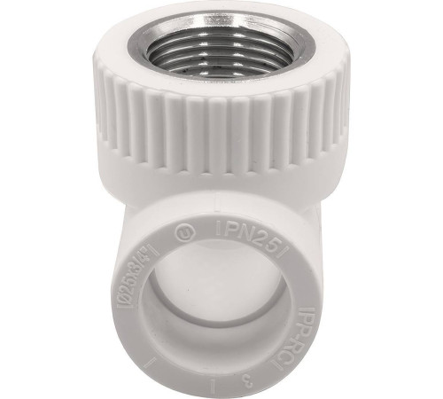 Тройник комбинированный THERMOLIGHT PP-R 25х3/4х25 мм ВР белый НС-1620587