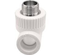 Тройник комбинированный THERMOLIGHT PP-R 20х1/2х20 мм НР белый НС-1620590