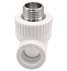 Тройник комбинированный THERMOLIGHT PP-R 20х1/2х20 мм НР белый НС-1620590