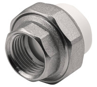 Муфта комбинированная разъемная THERMOLIGHT PP-R ВР 20х1/2 белая НС-1620517