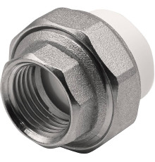 Муфта комбинированная разъемная THERMOLIGHT PP-R ВР 20х1/2 белая НС-1620517