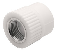 Муфта комбинированная Thermolight PP-R 25x1/2 ВР белая 1620498