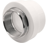 Муфта комбинированная Thermolight PP-R 63x2 ВР под ключ белая 1620505