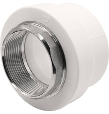 Муфта комбинированная Thermolight PP-R 63x2 ВР под ключ белая 1620505