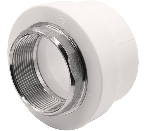 Муфта комбинированная Thermolight PP-R 63x2 ВР под ключ белая 1620505