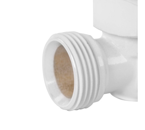 Набор для нижнего подключения радиатора Royal Thermo угловой раздельный 3/4x3/4 EK белый RTE 07.0004