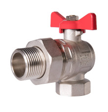 Кран шаровой угловой Royal Thermo OPTIMAL 1 НГ бабочка RTE 07.025