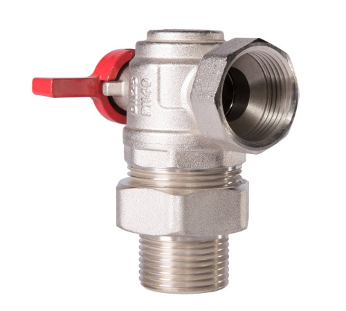 Кран шаровой угловой Royal Thermo OPTIMAL 1 НГ бабочка RTE 07.025