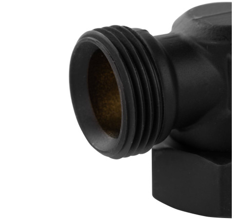 Набор для нижнего подключения радиатора Royal Thermo угловой раздельный 3/4x3/4 EK черный RTE 07.0005