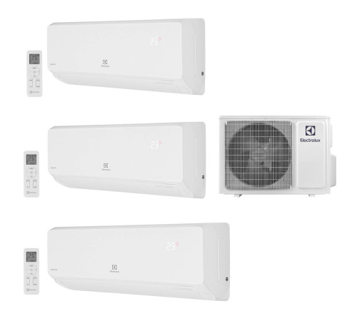 Мульти сплит-система Electrolux EACS/I-12+07+07 HMB / FMI-24-3/N8_ERP инверторная комплект EACS/I-12+07+07 HMB / FMI-24-3/N8_ERP
