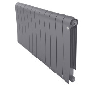 Радиатор биметаллический Royal Thermo Infinity 500 Silver Satin 12 секций боковое подключение НС-1630025