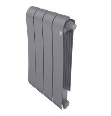 Радиатор биметаллический Royal Thermo Infinity 500 Silver Satin VR80 4 секции нижнее подключение НС-1658387