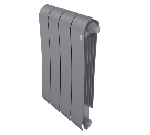 Радиатор биметаллический Royal Thermo Infinity 500 Silver Satin VR80 4 секции нижнее подключение НС-1658387