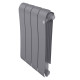 Радиатор биметаллический Royal Thermo Infinity 500 Silver Satin VR80 4 секции нижнее подключение НС-1658387