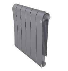 Радиатор биметаллический Royal Thermo Infinity 500 Silver Satin VR80 6 секций нижнее подключение НС-1658388