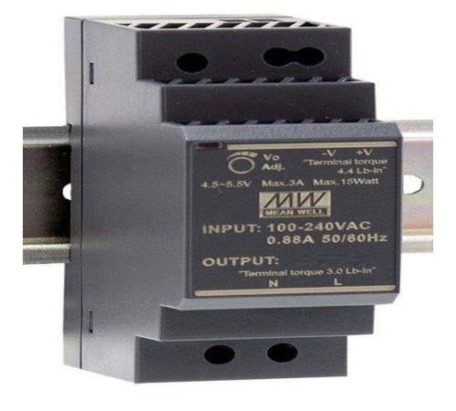 Блок питания на DIN-рейку Mean Well HDR-30-24 24В 1.5А 36Вт HDR-30-24